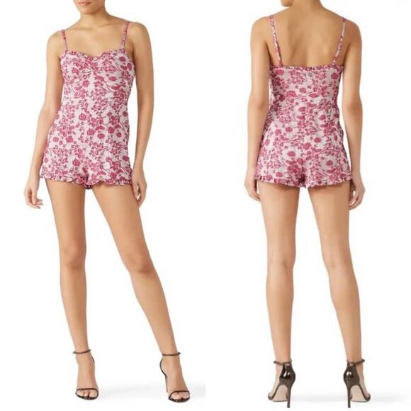 NWT Likely Hyland Pink Floral Romper - Picture 1 of 11